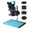 3.5x-90X Trinokulární Stereo Mikroskop Set +IMX 307 SONY HDMI VGA Kamera (Black)