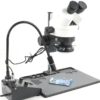 Mikroskop Illuminator Lamp 3in1 6W 6500K LED +60 LED kruhové světlo